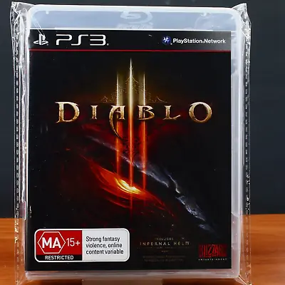 Diablo III (3) PS3 Playstation Game W/ Manual Plastic Sleeve/Seal & Warranty • $29.33