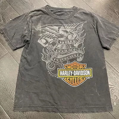 T-Shirt Harley Davidson Size ~ S Vintage Unisex Sun Faded • $25