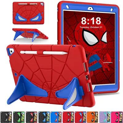 For IPad 9/8/7th Gen 10.2  Kids Shockproof Heavy Duty Stand Case Cover Pen Slot • £18.59
