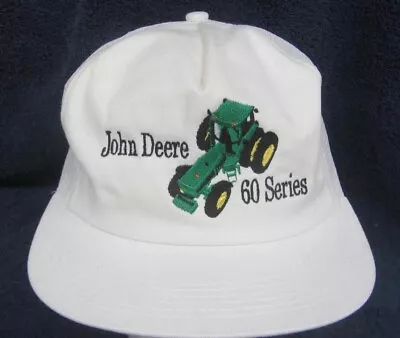 Vintage 1987 John Deere Tractor Cap JD 60 SERIES Intro HAT Snapback Mesh USA • $13.73