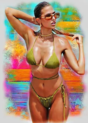 Kara Del Toro  Superstar Model Diva  1/1  ACEO Art Print Card By.Marci • $4.99