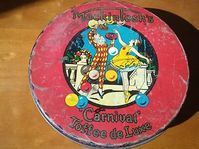 Vintage Mackintosh's Carnival Toffee Ad Litho Tin Candy Box Halifax England  • $39.95