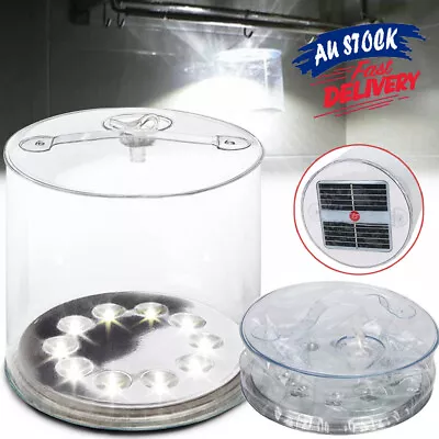 $15.95 • Buy Solar Inflatable Light Lamp Lantern Camping Hiking LED Torch Garden Tent Outdoor
