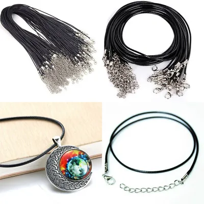5/10/20pcs Jewelry Making DIY Necklace Chain String Wax Cord With Lobster Clasp • $5.69