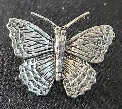 Pewter Brooch Butterfly Vintage Lapel Pin Badge 2.9cm By 1.9cm A.R.BROWN Signed  • £6