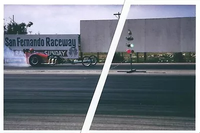 1960s NHRA Drag Racing-Fuel Injected Dragster-San Fernando Raceway- The Pond  • $2