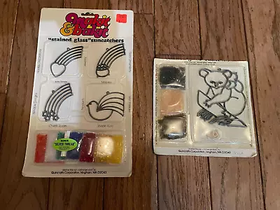 Vintage Makit & Bakit Rainbows Koala Bear Suncatcher Stained Glass Ornament Kits • $30