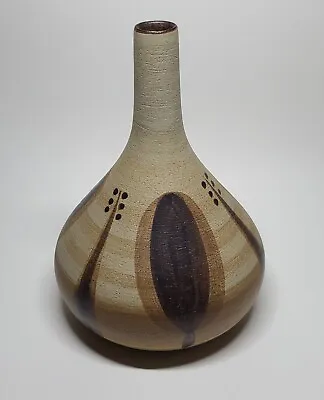 Vintage 1970s Sgrafo German Modern Pottery Ceramic Bud Vase Peter Müller • $195