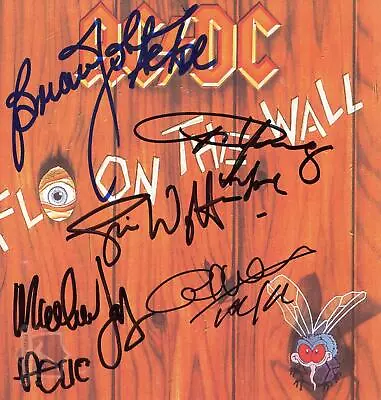 AC/DC Signed CD Cover Fly On The Wall AFTAL OnlineCOA • £1000