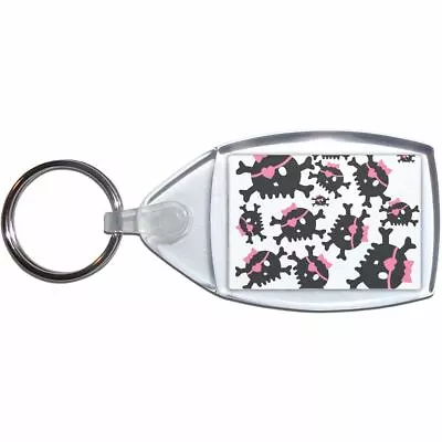 £4.49 • Buy Skull Bow Pattern - Small Plastic Key Ring