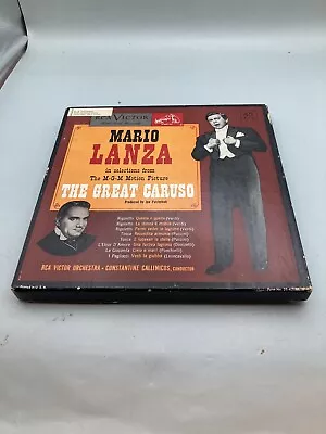 MARIO LANZA The Great Caruso 45 RPM RCA Victor WDM 1506 RED VINYL 7 Records • $10.28