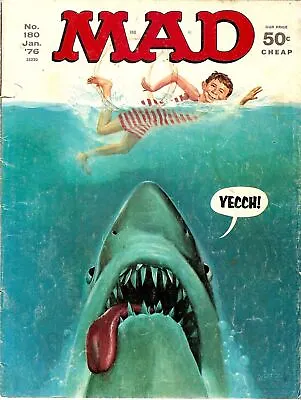 MAD Jaws Retro - Magazine Cover  Art  Printed Metal Retro Sign Vintage Sign Tin • $11.24