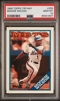 1988 Topps Tiffany MOOKIE WILSON #255 PSA 10 Gem Mint Mets Pop 2 • $129.99