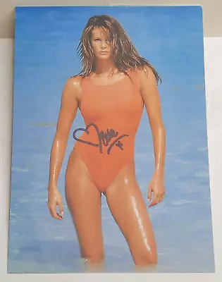 Elle Macpherson SIGNED & Framed 6x8.25 Photo Sexy Swimsuit Model Love Elle Kiss • $39.99