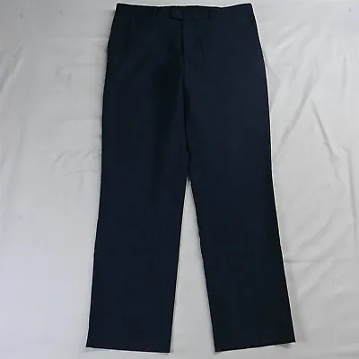 Banana Republic 35 X 32 Blue Slim Fit Marzotto Wool Suit Slacks Mens Dress Pants • $34.99