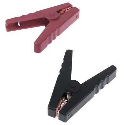 Sturdy Clamp Nozzle With Reliable Contact 2pcs Large 100A Crocodile Clips • £6.80