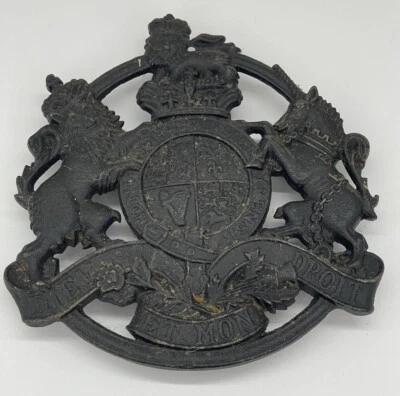 $15.95 • Buy Vintage Cast Iron Kings Arms Trivet Date 1953 VA Metalcrafters Inc. 6” In Width