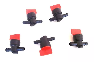 5 Goliath Industrial 1/4 Straight In Line Fuel Petcock Shut Off Switch Gas Fs14s • $15.99