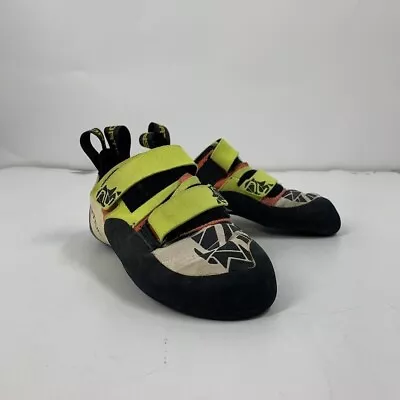 La Sportiva Men's Otaki Adjustable Strap Yellow/Blk Climbing Shoe Size 8.5M/9.5W • $84.99