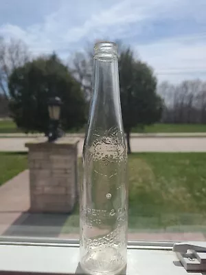 Garrett & Co Virginia Dare Wine Bottle New York Clear Glass 2/5 Pint Embossed  • $9.99