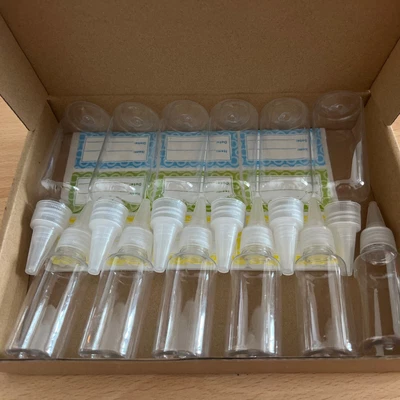 £9.99 • Buy 6 X 60ml & 6 X 30ml Twist Top Empty Bottles Nozzle Dropper Caps