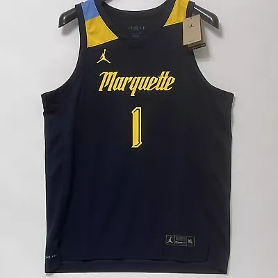 Nike Jordan College Marquette Basketball Game Jersey Men Size XL New CN3607-420 • $69.95