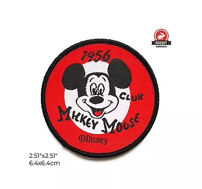 1956 Mickey Mouse Club Woven Patch Disney Merrowed Border Iron On 1 Piece • $4.25