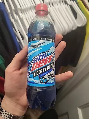 Mountain MTN Dew Liberty Brew Bottle 16.9 Oz Discontinued Blue EX-10/26/20 • $16