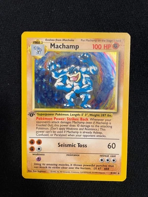 £10 • Buy Pokemon Cards Machamp 1st Edition Base Set #8/102