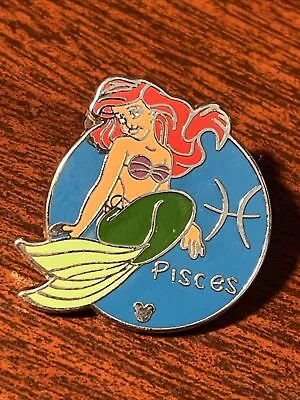 Disney World Pin Zodiac Pisces The Little Mermaid Ariel Hidden Mickey 12/12 2012 • $5.99