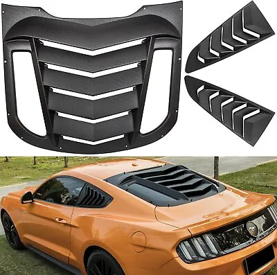 Rear & Side Window Louver For 2015-2021 Ford Mustang Scoop Windshield Cover • $168.99