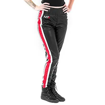 Mass Effect N7 Armour Stripe Vinyl Pants - Black M L  • $14.89