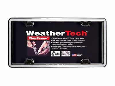 WeatherTech ClearFrame License Plate Frame- Durable Frame - 1 Pack - 17 Colors! • $29.95