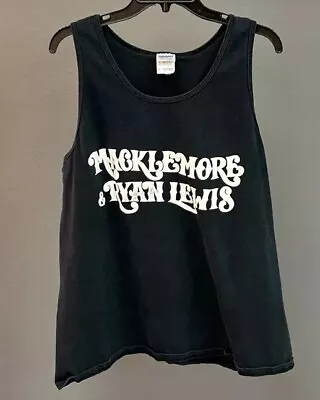 MACKLEMORE & RYAN LEWIS Black Graphic Tank Top Shirt Adult Size XL Gildan • $13.99