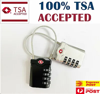 $18.20 • Buy TSA Customs Code Lock 4-Digit Combination Security Padlock Travel Luggage Case