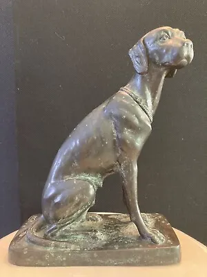 Vintage Maitland Smith Bronze Dog Hound Sculpture Statue Figurine • $179