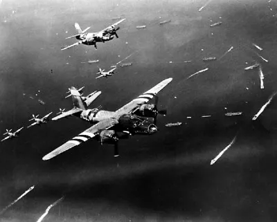 USAF Formation Of Martin B-26s 8X10 World War II WW2 Air Force Photo 365 • $7.43