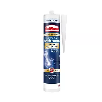 Unibond Anti-Mould Bathroom And Kitchen Sealant  White • £8.99