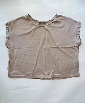Zara Basic Cropped Short Sleeve T-shirt Size S • $10.99