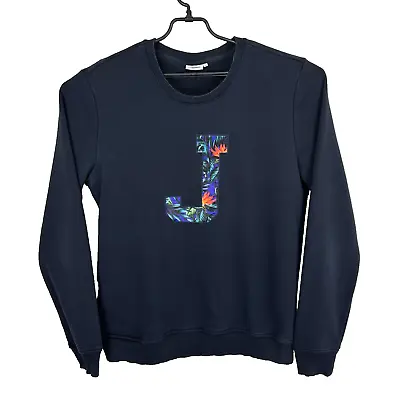 J LINDEBERG Jumper Mens XL Blue Sweatshirt Pullover Crew Neck Regular Compact • £29.99