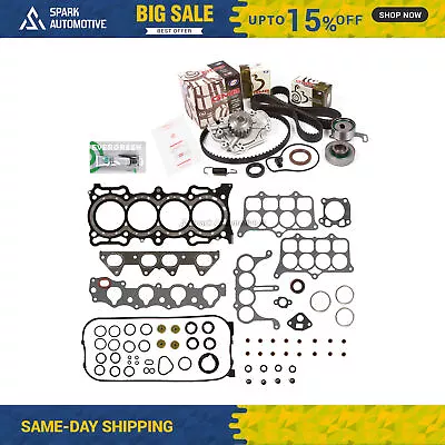 Head Gasket Set Timing Belt Kit Water Pump Fit 94-97 Honda Isuzu F22B2 F22B6 • $154.99