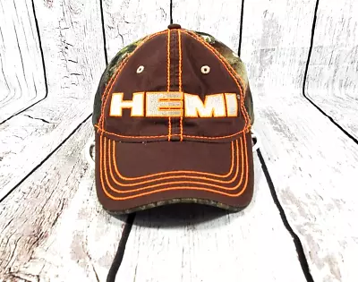 Mopar Hemi Camouflage Snapback Hat Cap Orange Stitching Auto • $12.99