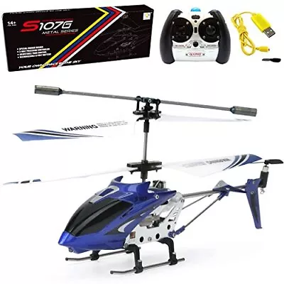S107/S107G Phantom 3CH 3.5 Channel Mini RC Helicopter With Gyro Blue • $37.83
