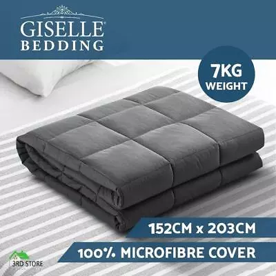 Giselle Bedding 7KG Cotton Weighted Gravity Blanket Deep Relax Adult DG • $52.20