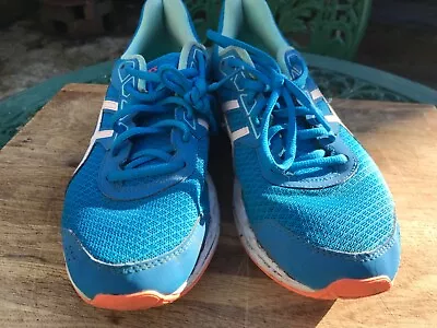 Asics Gel-Galaxy 9 Running Shoes Ladies UK6.5 Euro40 Blue/Aqua/Orange Used • £12