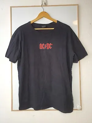 ACDC Shirt Mens Size L Large Black Rock & Roll Band Embroidered • $10.12