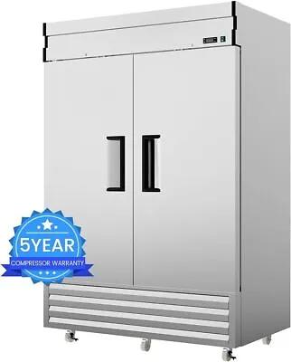 Commercial Reach-in Refrigerator Cooler Steel Stainless Solid Door 49Cu.ft New • $1809.99