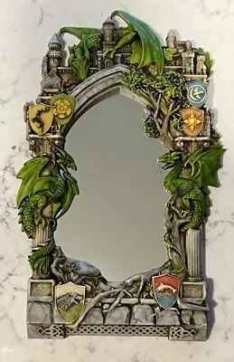 Game Of Thrones Style Wall Mirror Dudgeon Dragon Castle Family Crests Handmade • $178.49