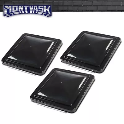 3 RV Roof Vent Cover Replacement Lid Motorhome Camper RV Trailer Black 14  X 14  • $27.90