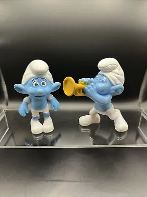 French Marking Smurfs McDonalds Figures 2 Happy Meal Toys 2011-13 Schtroumpf • $6.99